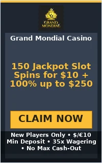 150 Jackpot Slot Spins for $10 + 100% up to $250 150 Jackpot Slot Spins for $10 + 100% up to $250