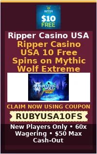 Ripper Casino USA 10 Free Spins on Mythic Wolf Extreme Ripper Casino USA 10 Free Spins on Mythic Wolf Extreme