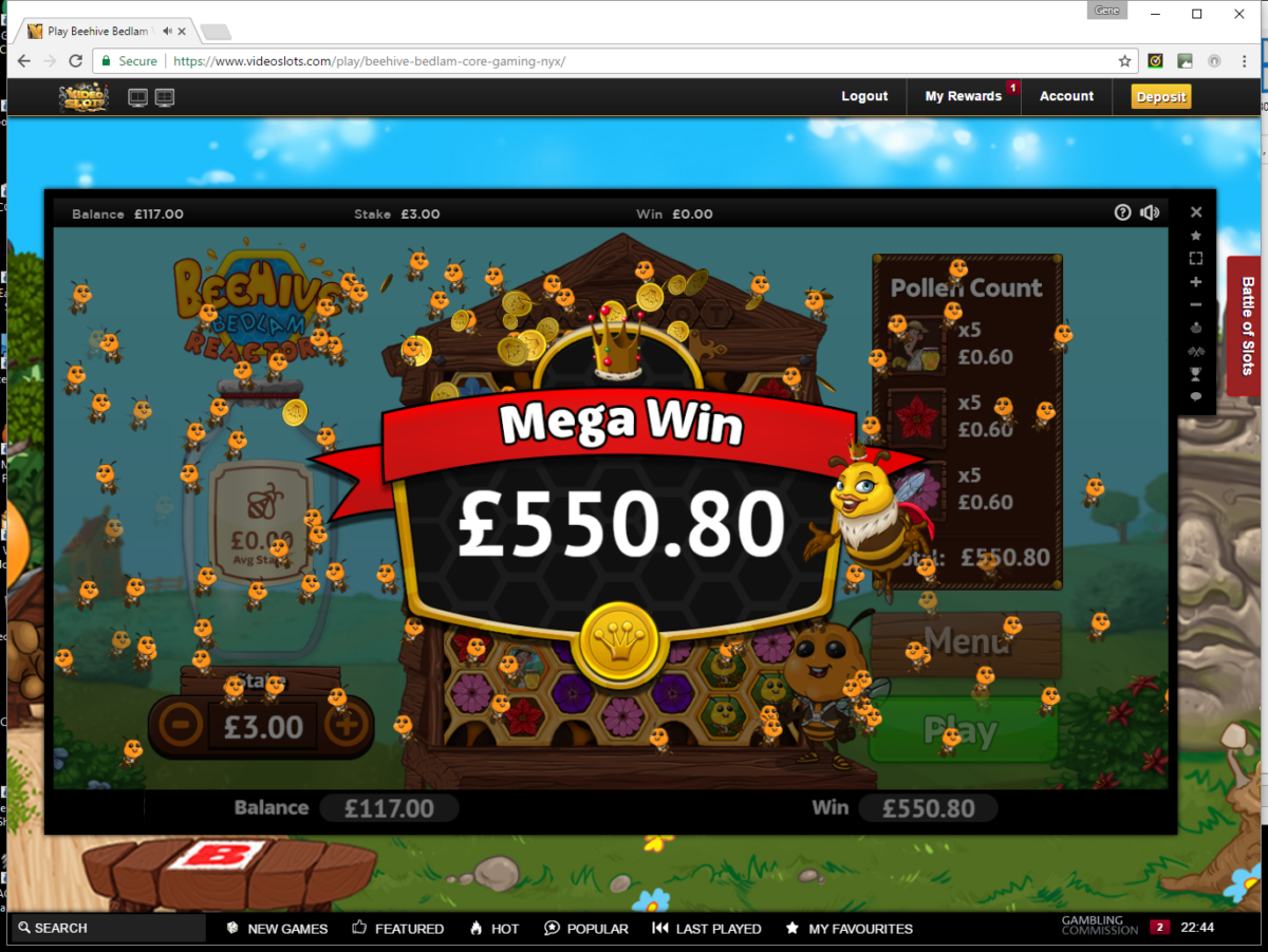 Beehive Bedlam Game of Luck and Skill – Mega Win