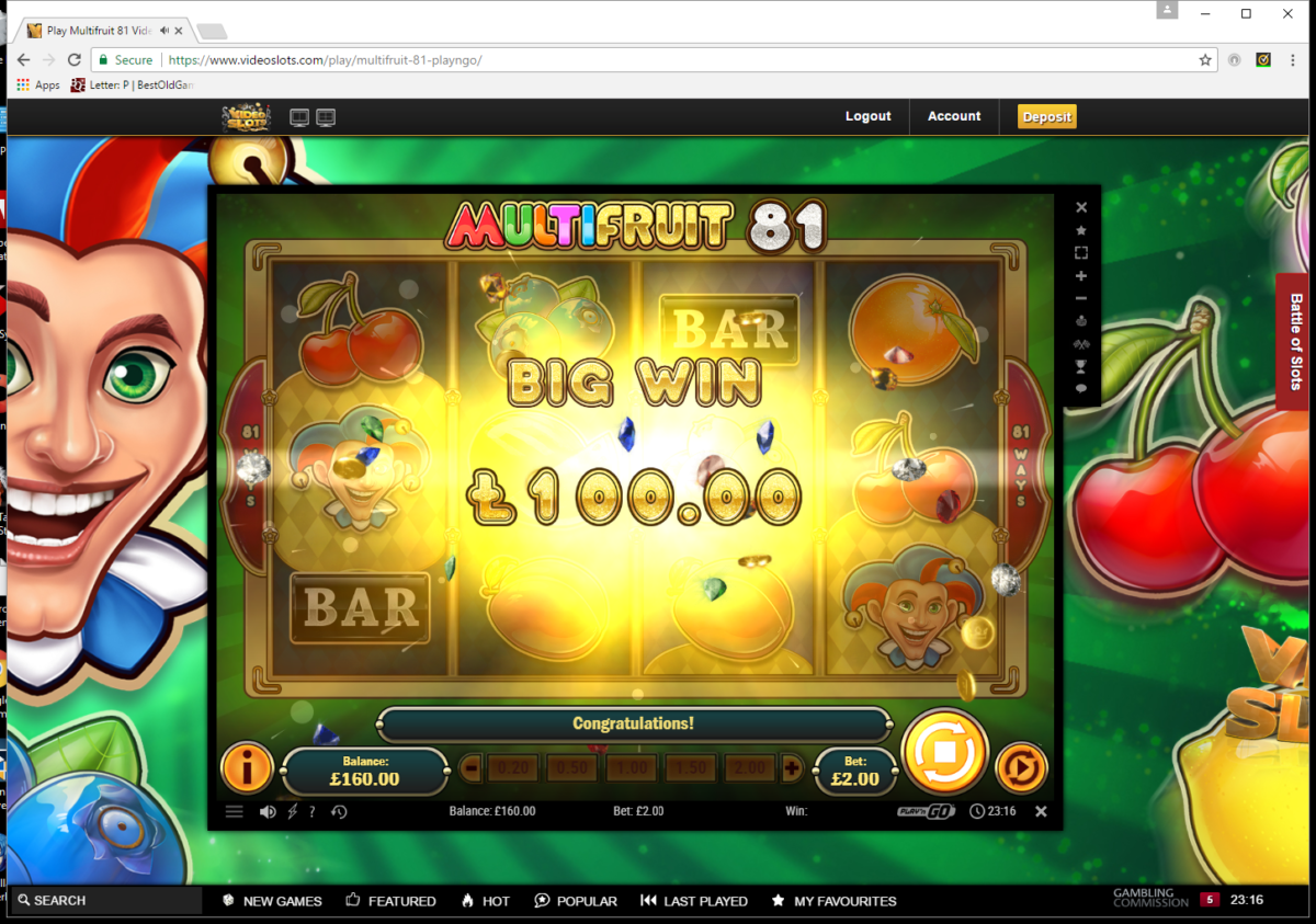 Multi Fruit 81 Play n Go 4 reel slot review